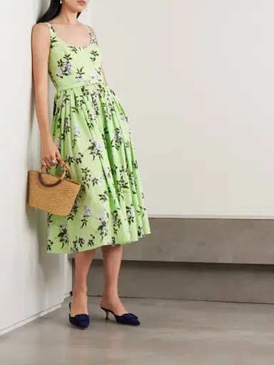 Emilia Wickstead Eglantine Belted Gathered Floral-print Cotton-poplin Midi Dress | Thumbnail 2 Emilia Wickstead Eglantine Belted Gathered Floral-print Cotton-poplin Midi Dress | Thumbnail 2