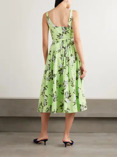 Emilia Wickstead Eglantine Belted Gathered Floral-print Cotton-poplin Midi Dress | Thumbnail 3 Emilia Wickstead Eglantine Belted Gathered Floral-print Cotton-poplin Midi Dress | Thumbnail 3