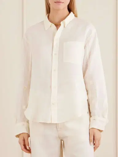 Citizens of Humanity Kayla Shrunken Linen Shirt | Thumbnail 3 Citizens of Humanity Kayla Shrunken Linen Shirt | Thumbnail 3