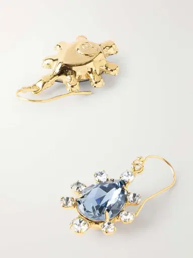 Jennifer Behr Adalee Gold-plated Sapphire Earrings | Thumbnail 3 Jennifer Behr Adalee Gold-plated Sapphire Earrings | Thumbnail 3