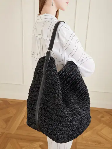 TOTEME Belted Raffia Tote | Thumbnail 2 TOTEME Belted Raffia Tote | Thumbnail 2