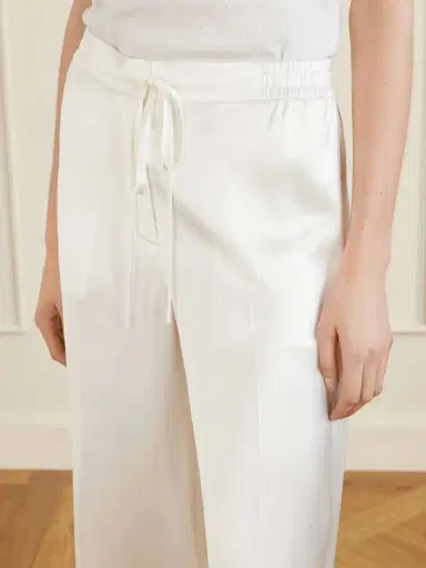 TOTEME Drawstring Wide-leg Satin Pants | Thumbnail 4 TOTEME Drawstring Wide-leg Satin Pants | Thumbnail 4