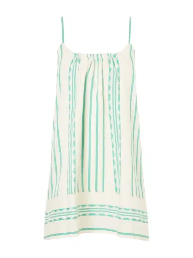 Lemlem Zina Striped Cotton Mini Dress | Thumbnail 1 Lemlem Zina Striped Cotton Mini Dress | Thumbnail 1