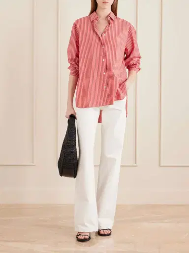 Staud Moon Large Leather-trimmed Raffia Tote | Thumbnail 3 Staud Moon Large Leather-trimmed Raffia Tote | Thumbnail 3