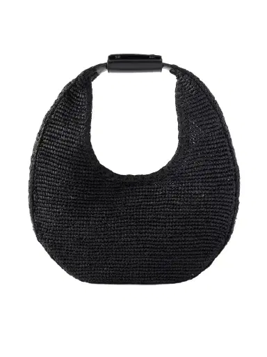 Staud Moon Large Leather-trimmed Raffia Tote | Thumbnail 1 Staud Moon Large Leather-trimmed Raffia Tote | Thumbnail 1