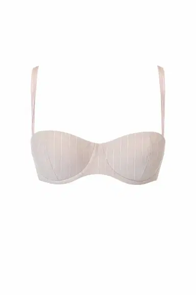 LaQuan Smith Gold Pinstripe Bralette | Thumbnail 1 LaQuan Smith Gold Pinstripe Bralette | Thumbnail 1