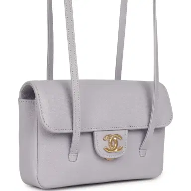 Chanel Chanel Mini Preppy Coco Clutch with Straps Light Purple Shiny Caviar Brushed Gold Hardware | Thumbnail 2 Chanel Chanel Mini Preppy Coco Clutch with Straps Light Purple Shiny Caviar Brushed Gold Hardware | Thumbnail 2