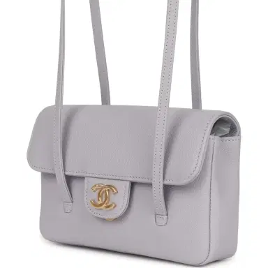 Chanel Chanel Mini Preppy Coco Clutch with Straps Light Purple Shiny Caviar Brushed Gold Hardware | Thumbnail 5 Chanel Chanel Mini Preppy Coco Clutch with Straps Light Purple Shiny Caviar Brushed Gold Hardware | Thumbnail 5