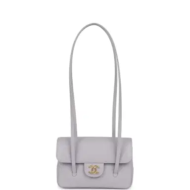 Chanel Chanel Mini Preppy Coco Clutch with Straps Light Purple Shiny Caviar Brushed Gold Hardware | Thumbnail 7 Chanel Chanel Mini Preppy Coco Clutch with Straps Light Purple Shiny Caviar Brushed Gold Hardware | Thumbnail 7