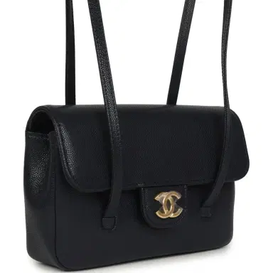 Chanel Chanel Mini Preppy Coco Clutch with Straps Navy Blue Shiny Caviar Brushed Gold Hardware | Thumbnail 2 Chanel Chanel Mini Preppy Coco Clutch with Straps Navy Blue Shiny Caviar Brushed Gold Hardware | Thumbnail 2