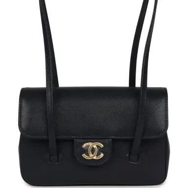 Chanel Chanel Mini Preppy Coco Clutch with Straps Navy Blue Shiny Caviar Brushed Gold Hardware | Thumbnail 1 Chanel Chanel Mini Preppy Coco Clutch with Straps Navy Blue Shiny Caviar Brushed Gold Hardware | Thumbnail 1