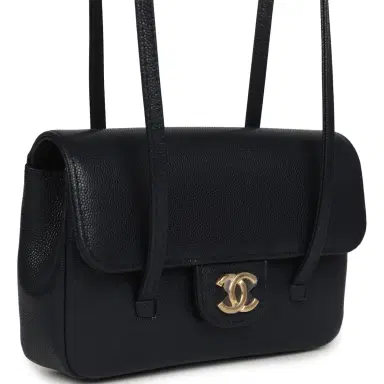 Chanel Chanel Mini Preppy Coco Clutch with Straps Navy Blue Shiny Caviar Brushed Gold Hardware | Thumbnail 2 Chanel Chanel Mini Preppy Coco Clutch with Straps Navy Blue Shiny Caviar Brushed Gold Hardware | Thumbnail 2