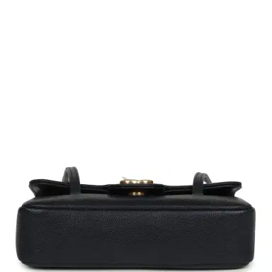 Chanel Chanel Mini Preppy Coco Clutch with Straps Navy Blue Shiny Caviar Brushed Gold Hardware | Thumbnail 6 Chanel Chanel Mini Preppy Coco Clutch with Straps Navy Blue Shiny Caviar Brushed Gold Hardware | Thumbnail 6