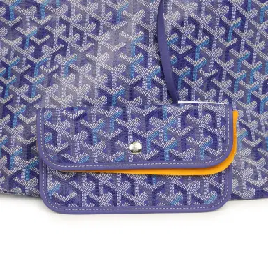 goyard Goyard Goyardine Blueberry Purple Saint Louis PM Tote Palladium Hardware | Thumbnail 7 goyard Goyard Goyardine Blueberry Purple Saint Louis PM Tote Palladium Hardware | Thumbnail 7