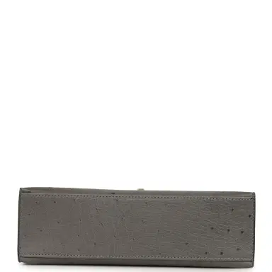 HERMÈS Hermes Kelly Pochette Gris Meyer Ostrich Gold Hardware | Thumbnail 6 HERMÈS Hermes Kelly Pochette Gris Meyer Ostrich Gold Hardware | Thumbnail 6