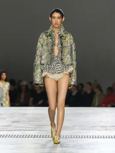 Dries Van Noten Cally Bis Silk Ruffle Top | Thumbnail 2 Dries Van Noten Cally Bis Silk Ruffle Top | Thumbnail 2
