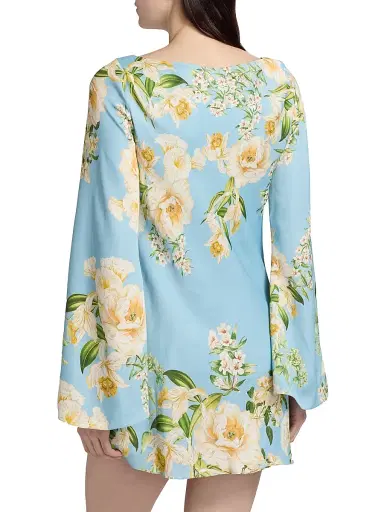 Hemant & Nandita Women's Bias Floral Minidress | Thumbnail 5 Hemant & Nandita Women's Bias Floral Minidress | Thumbnail 5