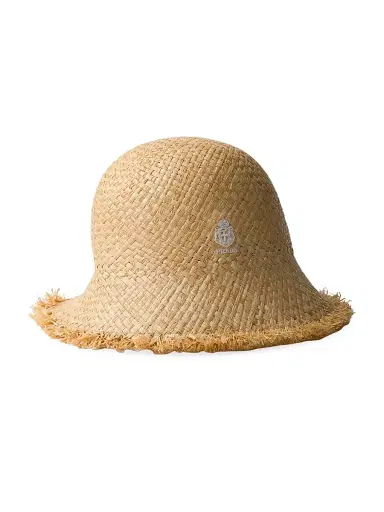 Prada Women's Raffia Hat - Beige - Size Medium | Thumbnail 1 Prada Women's Raffia Hat - Beige - Size Medium | Thumbnail 1