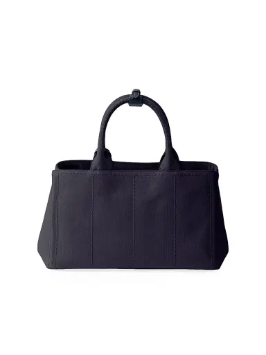 Prada Women's Jardinière Cotton Canvas Tote Bag - Blue | Thumbnail 3 Prada Women's Jardinière Cotton Canvas Tote Bag - Blue | Thumbnail 3