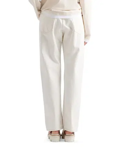 Prada Women's Old Denim Five-Pocket Jeans - White | Thumbnail 3 Prada Women's Old Denim Five-Pocket Jeans - White | Thumbnail 3