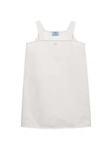 Prada Women's Old Denim Mini-Dress - White | Thumbnail 1 Prada Women's Old Denim Mini-Dress - White | Thumbnail 1