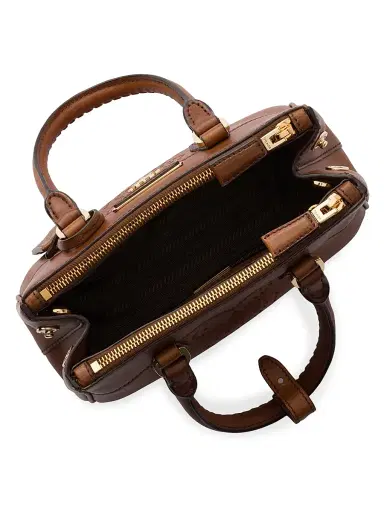 Prada Women's Galleria Mini Leather Top Handle Bag - Brown | Thumbnail 4 Prada Women's Galleria Mini Leather Top Handle Bag - Brown | Thumbnail 4