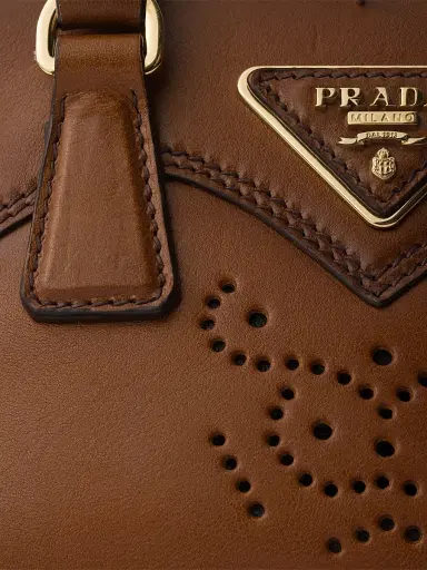 Prada Women's Galleria Mini Leather Top Handle Bag - Brown | Thumbnail 5 Prada Women's Galleria Mini Leather Top Handle Bag - Brown | Thumbnail 5