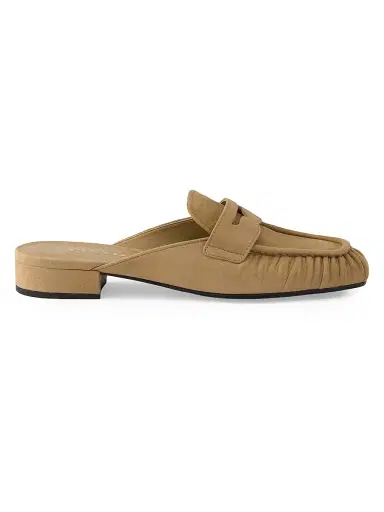 Prada Women's Suede Mules - Beige Khaki | Thumbnail 1 Prada Women's Suede Mules - Beige Khaki | Thumbnail 1