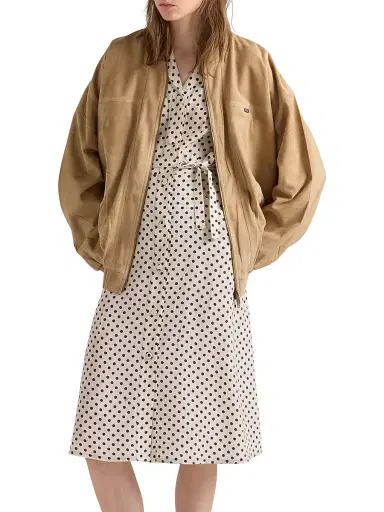 Prada Women's Polka-Dot Print Marocain Shirt Dress | Thumbnail 2 Prada Women's Polka-Dot Print Marocain Shirt Dress | Thumbnail 2