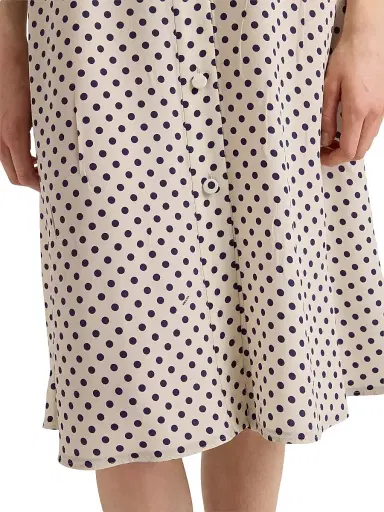 Prada Women's Polka-Dot Print Marocain Shirt Dress | Thumbnail 5 Prada Women's Polka-Dot Print Marocain Shirt Dress | Thumbnail 5