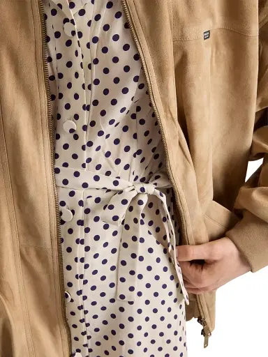 Prada Women's Polka-Dot Print Marocain Shirt Dress | Thumbnail 6 Prada Women's Polka-Dot Print Marocain Shirt Dress | Thumbnail 6