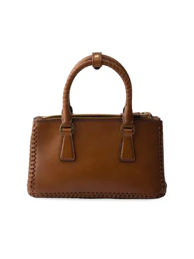 Prada Women's Galleria Mini Top Handle Leather Bag - Brown | Thumbnail 5 Prada Women's Galleria Mini Top Handle Leather Bag - Brown | Thumbnail 5