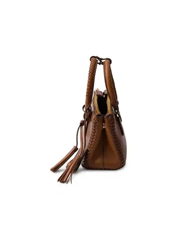 Prada Women's Galleria Mini Top Handle Leather Bag - Brown | Thumbnail 7 Prada Women's Galleria Mini Top Handle Leather Bag - Brown | Thumbnail 7