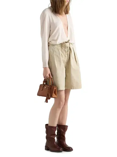 Prada Women's Galleria Mini Top Handle Leather Bag - Brown | Thumbnail 1 Prada Women's Galleria Mini Top Handle Leather Bag - Brown | Thumbnail 1