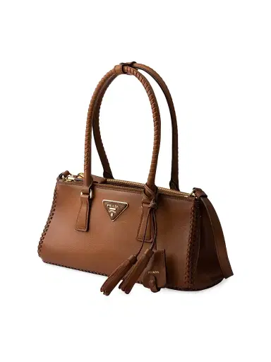 Prada Women's Galleria Top Handle Leather Bag - Brown | Thumbnail 2 Prada Women's Galleria Top Handle Leather Bag - Brown | Thumbnail 2