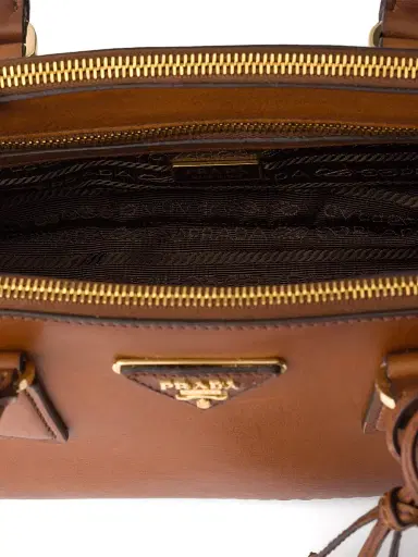 Prada Women's Galleria Top Handle Leather Bag - Brown | Thumbnail 4 Prada Women's Galleria Top Handle Leather Bag - Brown | Thumbnail 4