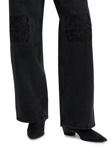 Loewe Women's Tonal Anagram Baggy Jeans | Thumbnail 6 Loewe Women's Tonal Anagram Baggy Jeans | Thumbnail 6