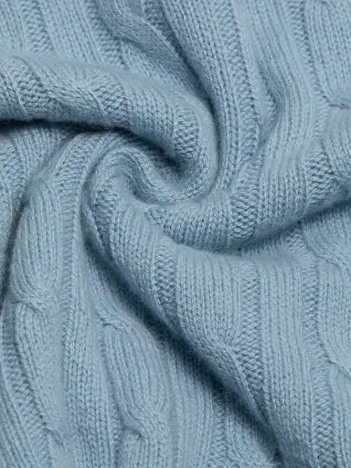 Nili Lotan Women's Silvie Cable-Knit Cashmere Sweater - Cambridge Blue | Thumbnail 7 Nili Lotan Women's Silvie Cable-Knit Cashmere Sweater - Cambridge Blue | Thumbnail 7
