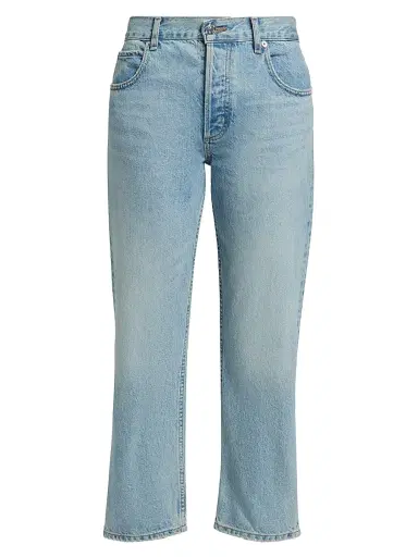 Nili Lotan Women's Lorimer Crop Jeans - Alice Wash | Thumbnail 1 Nili Lotan Women's Lorimer Crop Jeans - Alice Wash | Thumbnail 1