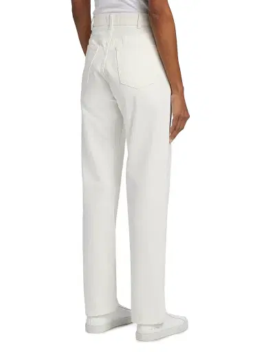 Nili Lotan Women's Briana Straight-Fit Jeans - Cream | Thumbnail 5 Nili Lotan Women's Briana Straight-Fit Jeans - Cream | Thumbnail 5