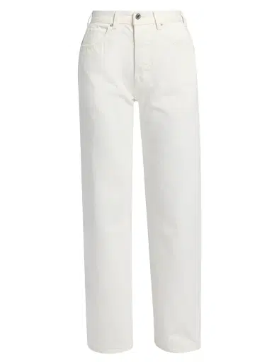 Nili Lotan Women's Briana Straight-Fit Jeans - Cream | Thumbnail 1 Nili Lotan Women's Briana Straight-Fit Jeans - Cream | Thumbnail 1