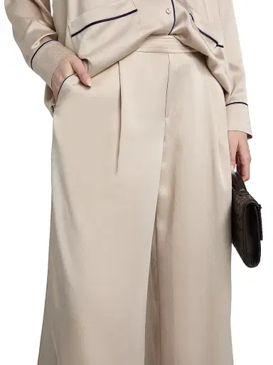 L'Agence Women's Tavia Satin Piped Trousers | Thumbnail 6 L'Agence Women's Tavia Satin Piped Trousers | Thumbnail 6