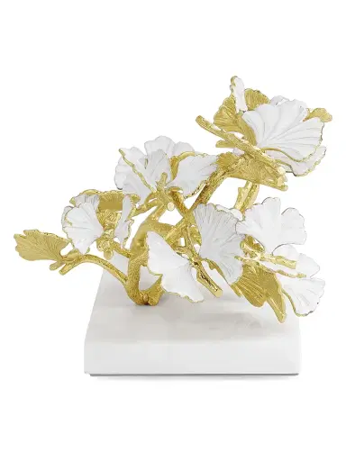 Michael Aram Butterfly Ginkgo Gold Brass & Marble Decorative Tree | Thumbnail 5 Michael Aram Butterfly Ginkgo Gold Brass & Marble Decorative Tree | Thumbnail 5