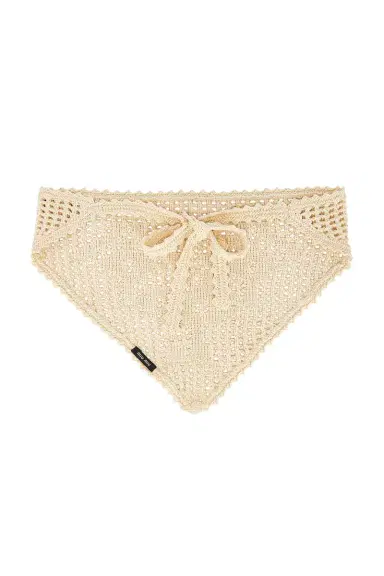 Miu Miu Crochet Filet Headscarf | Thumbnail 3 Miu Miu Crochet Filet Headscarf | Thumbnail 3