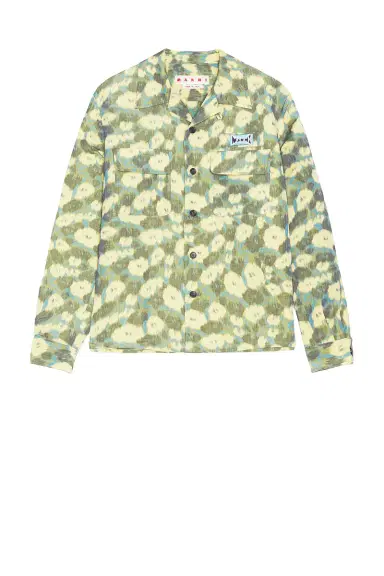 Marni Floral Double Pocket Button Down Shirt | Thumbnail 4 Marni Floral Double Pocket Button Down Shirt | Thumbnail 4