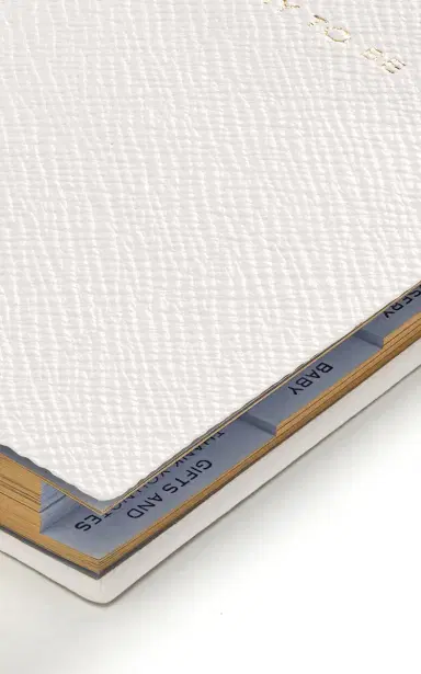 Smythson Mummy To Be Panama Leather Notebook | Thumbnail 3 Smythson Mummy To Be Panama Leather Notebook | Thumbnail 3