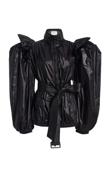 Saint Laurent Balloon-Sleeve Nylon Windbreaker | Thumbnail 1 Saint Laurent Balloon-Sleeve Nylon Windbreaker | Thumbnail 1