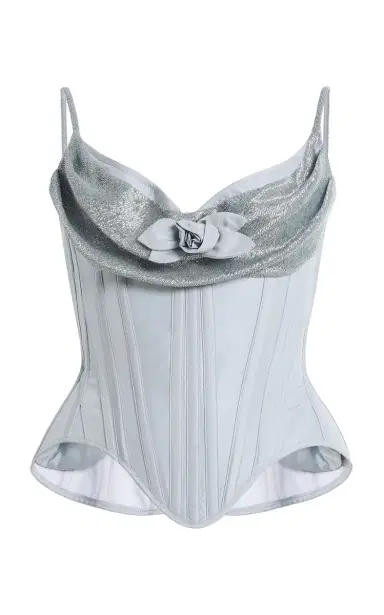 Wiederhoeft Exclusive Silk Taffeta Corset Top | Thumbnail 2 Wiederhoeft Exclusive Silk Taffeta Corset Top | Thumbnail 2