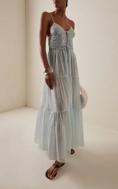 Moré Noir Maeve Cotton-Silk Voile Dress | Thumbnail 2 Moré Noir Maeve Cotton-Silk Voile Dress | Thumbnail 2