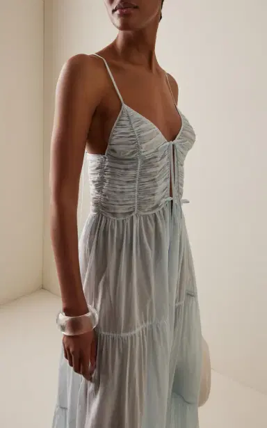 Moré Noir Maeve Cotton-Silk Voile Dress | Thumbnail 3 Moré Noir Maeve Cotton-Silk Voile Dress | Thumbnail 3